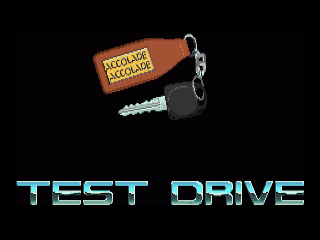 Test Drive title screen for Amiga